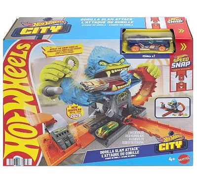 Hot Wheels City Pista Nemesis Ataque do Gorila JHL92 - Mattel
