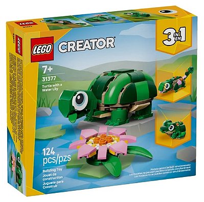 Lego Creator 3 em 1 Tartaruga com uma Flor Lírio-de-Água - LEGO