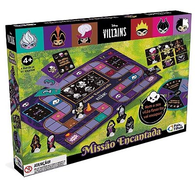 Jogo MIssão Encantada Vilões Disney 793816-1 - Pais & Filhos