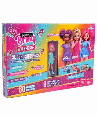 MakeBrinq Mini Friends Super Surprise Sortidas MK4093 - Polibrinq