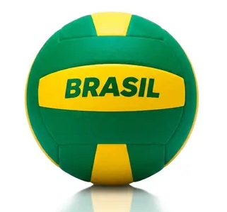 Bola de Vôlei EVA Infantil Brasil Copa do Mundo Nº5 3862 - Líder Brinquedos