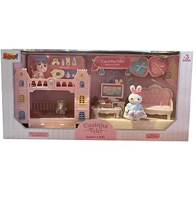 Casinha Feliz Quarto e Sala ZP01364 - Zoop Toys