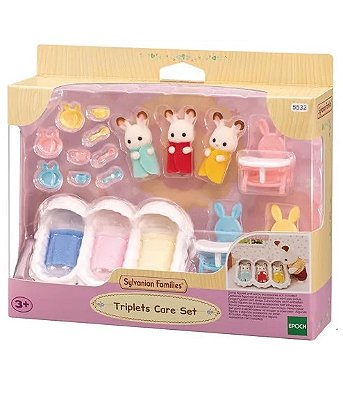 Sylvanian Families Conjunto Cuidando de Trigêmeos 5532 - Epoch