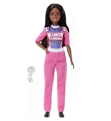Boneca Barbie Profissões Piloto de Corrida FWK89 - Mattel