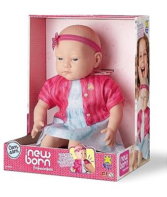 Boneca Diver New Born Fofuxinhos com Mecanismo 8410 - Divertoys