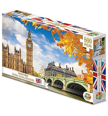 Quebra-Cabeça 500 Peças Big Ben Londres 1037 - GGB Brinquedos