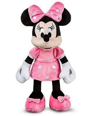 Boneca Minnie Pelúcia 40cm com Som e Luz BR1512 - Multikids