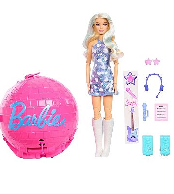 Barbie Roll and Reveal Pop Star com Acessórios JMK19 - Mattel
