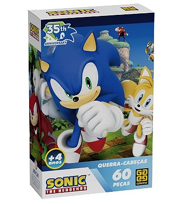Quebra-Cabeça 60 Peças Sonic 05248 - Grow