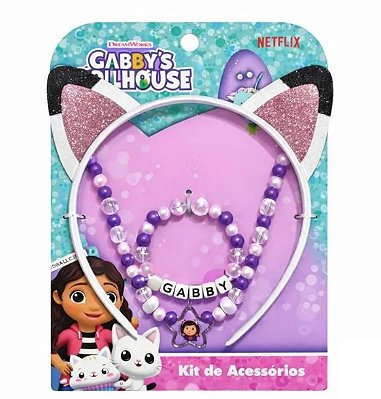 Kit Tiara e Acessórios A Casa da Gabby UN0011 - BBR Toys