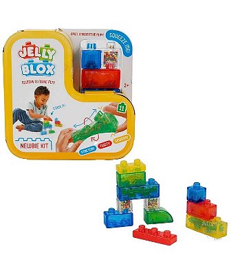 Blocos de Montar Jelly Blox Kit Básico 11 Peças BR2640 - Multikids