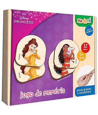 Jogo da Memória Princesas Disney em Madeira 3459 - Maderá Toyster