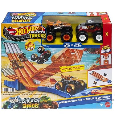 Pista Hot Wheels Monster Truck Corrida de Destruição JFR07 - Mattel