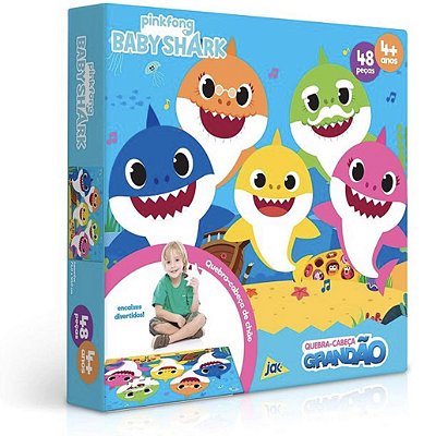 Quebra-Cabeça Grandão Baby Shark 48 peças - Toyster