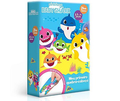 Meu Primeiro Quebra-Cabeça Baby Shark 2,3 e 4 peças - Toyster