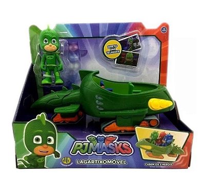 Pj Masks Veículo Com Personagem Lagartixomóvel 4158 - DTC