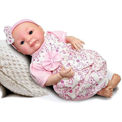 Boneca realista tipo bebe reborn yasmin 1172 sid nyl