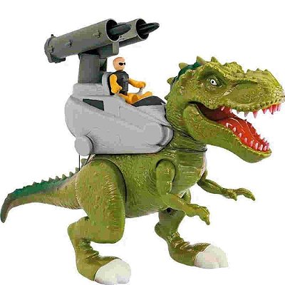 Brinquedo Dinossauro Rex Attack Branco Para Colorir + Pincel + 6 Tintas