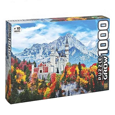 Quebra-Cabeça Castelo de Neschwanstein 1000 Peças 03734 - Grow