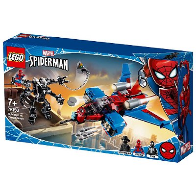 Lego Super Heroes Marvel Spider-Man Homem-Aranha Spiderjet vs Robô Venom 76150 - Lego