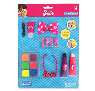 Cartela Maquiagem para Boneca Kit com Colar 6015 - Pupee