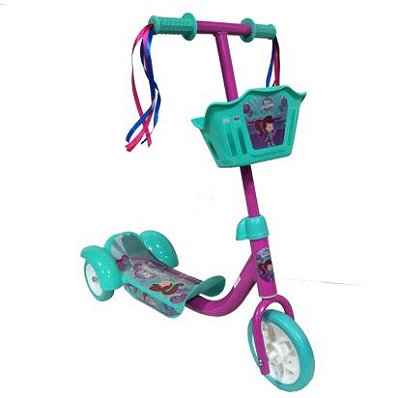Patinete Infantil 3 Rodas Aventura com Led Menina 1575 - Unitoys