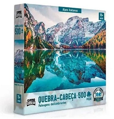 Quebra-Cabeça 500 Peças Paisagens Deslumbrantes Alpes Italianos 2634 - Toyster