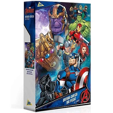 Quebra-Cabeça 100 Peças Os Vingadores 2749 - Toyster