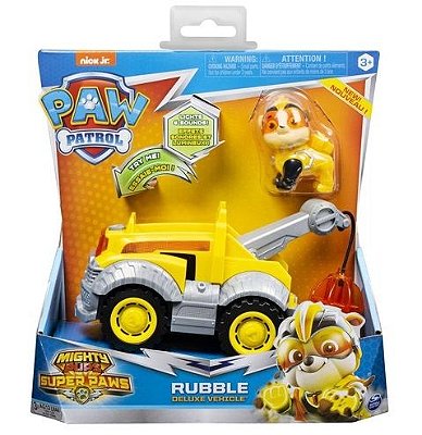 Patrulha Canina Veículo Tematizado Race & Go Deluxe Mighty Pups Rubble 1465 - Sunny