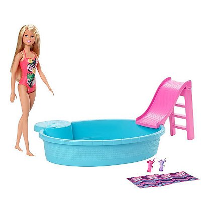 Barbie Piscina Chique com Boneca GHL91 - Mattel