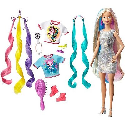 Boneca Barbie Penteados de Fantasia GHN04 - Mattel