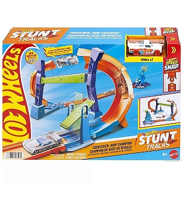 Hot Wheels Pista Campeonato Salto em Espiral JFH36 - Mattel