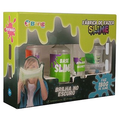 Fábrica de Clear Slime Brilha no Escuro Faz 180g - Bang Toys