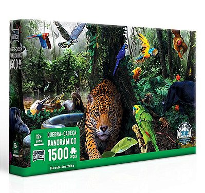 Quebra-Cabeça 1500 Peças Floresta Amazônica 2693 - Toyster