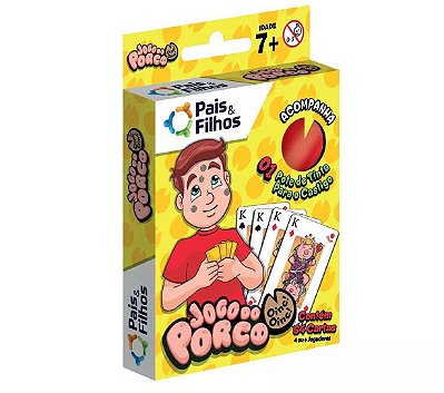 Jogo Pedra Papel e Tesoura 56 Cartas - Pais e Filhos - Extra Festas