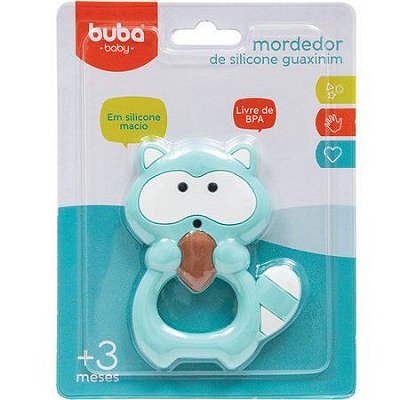 Mordedor de Silicone Guaxinim Azul 09798 - Buba