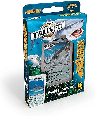 Jogo de Cartas Super Trunfo Tubarões - Grow
