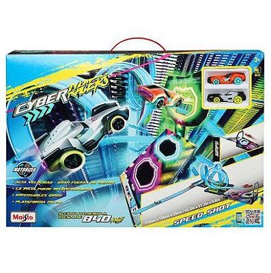 Pista de Carrinhos Cyber Racers Speed Shot com 2 Carrinhos - Maisto