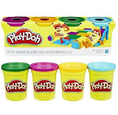 Kit Massinha Play Doh 4 Potes Sortidos B5517 - Hasbro