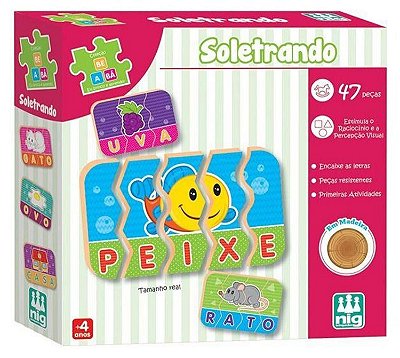 Jogo De Montar Tabuleiro Minha Fazenda 41 Peças Brinquedo Infantil