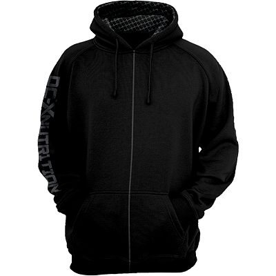 CASACO X-BLACK MOLETON C/ ZIPER - DCX NUTRITION