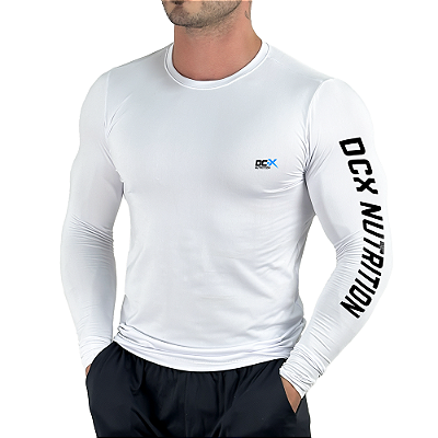 CAMISA UV MANGA LONGA (BRANCA) - DCX NUTRITION