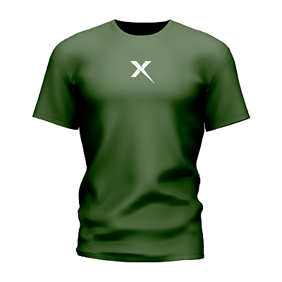 Camiseta DCX DryFit RUN X – Verde Army