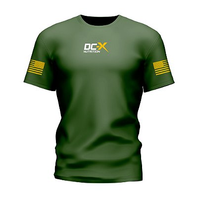 Camiseta DCX Tactical DryFit – Verde Army