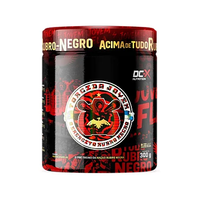 PRÉ-TREINO JOVEM FLA: ENERGIA RUBRO-NEGRA PRA DOMINAR O TREINO (300G) - DCX NUTRITION