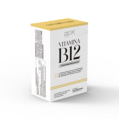 Vitamina B12 Clinical DCX Nutrition 30 Cápsulas – Energia, Foco e Suporte Metabólico
