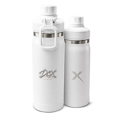 Garrafa Térmica Branca DCX Nutrition | Garrafa Esportiva com Alça