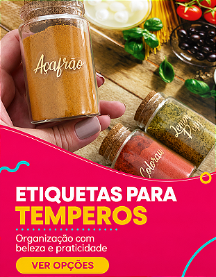 Etiquetas para temperos