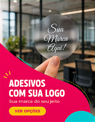 Adesivos personalizados com sua logo