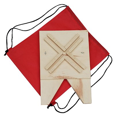 Bancochila Banco De Madeira Compacto Portátil Desmontável Com Mochila